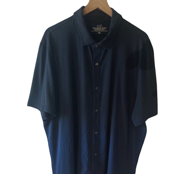 Vineyard Vines Edgartown Polo Shirt Men 2XL Short Sleeve Button Down Pima Cotton - Picture 1 of 2
